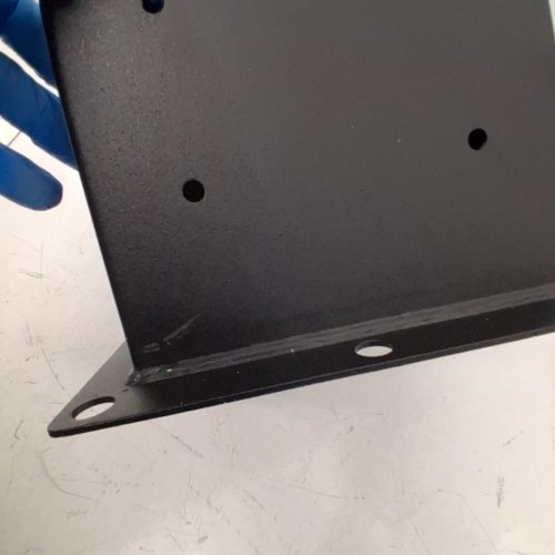 4PK HEAVY DUTY 6X6 POST BASE - 5.75" X 5.75" X 5.5" (EXTERNAL) - 5.6" X 5.6" (INTERNAL) - CARBON STEEL/BLACK (MODEL: QB-6IN-4) image 2