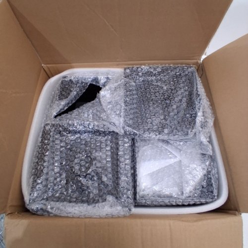 4PK HEAVY DUTY 6X6 POST BASE - 5.75" X 5.75" X 5.5" (EXTERNAL) - 5.6" X 5.6" (INTERNAL) - CARBON STEEL/BLACK (MODEL: QB-6IN-4) image 3