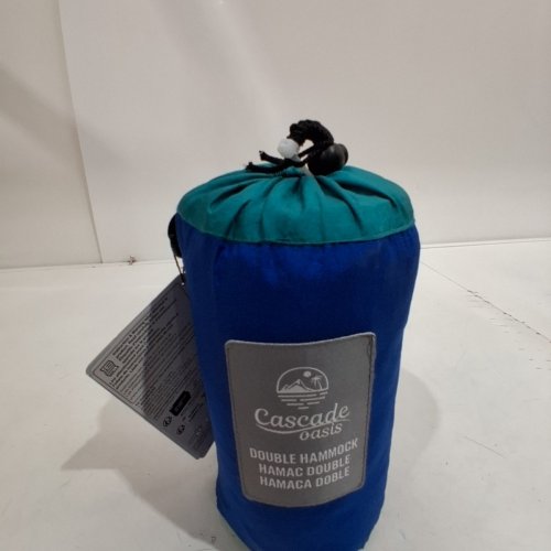 CASCADE OASIS 2-PERSON TRAVEL HAMMOCK - 112.2"X78.7" - BLUE/GREEN (MODEL: 1819513) image 3