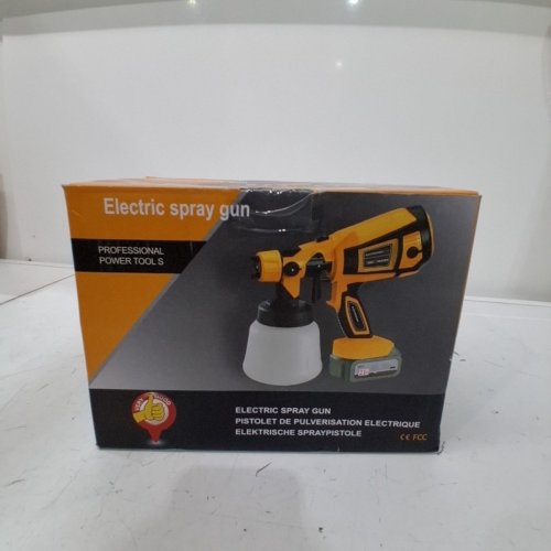 HIGH POWER BATTERY POWERED ELECTRIC SPRAY PAINT GUN - 1.4L - 850W - YELLOW/BLACK (MODEL: CN-6000) image 2