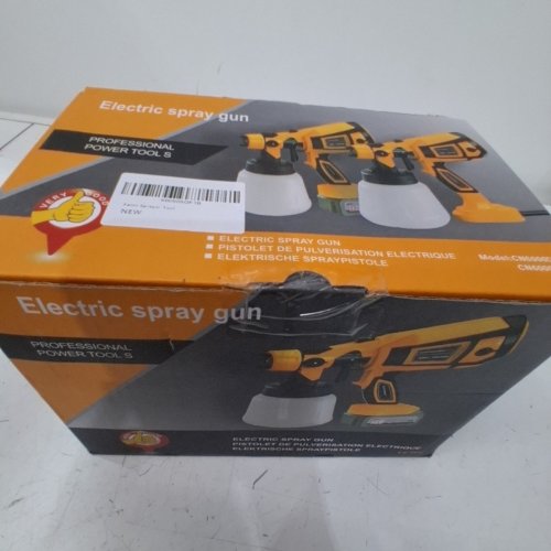 HIGH POWER BATTERY POWERED ELECTRIC SPRAY PAINT GUN - 1.4L - 850W - YELLOW/BLACK (MODEL: CN-6000) image 3