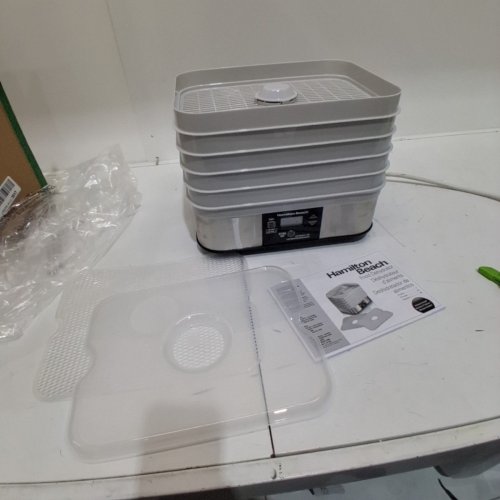 HAMILTON BEACH 5-TRAY STACKABLE DIGITAL FOOD DEHYDRATOR - WHITE (MODEL: 32100C) image 3
