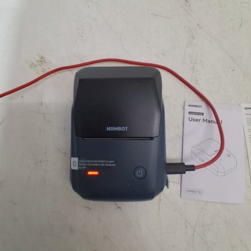 NIIMBOT LABEL MAKER WITH AUTO IDENTIFICATION - BLACK/BLUE (MODEL: B1) image 2