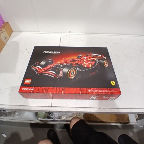 1361PC LEGO FERRARI SF-24 F1 CAR WITH REALISTIC FEATURES - RED/BLACK (MODEL: 42207) image 2