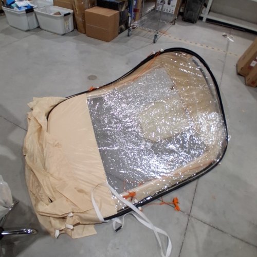 POP UP BUBBLE TENT WITH WATERPROOF TOP COVER - 10FT X 9.2FT - 8 PERSON - BEIGE (MODEL: 121085) image 2