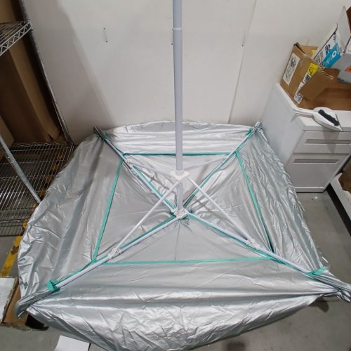 VEVOR BEACH CABANA CANOPY WITH SIDE WALL - 8FT X 8FT - GREEN (MODEL: SZ005) image 3