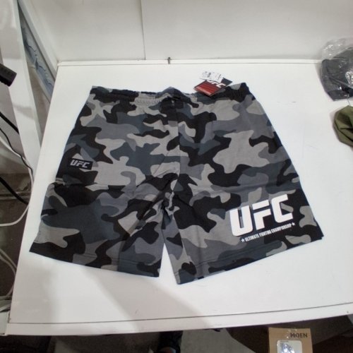 MEN'S UFC SWEAT SHORTS - EXTRA LARGE - GREY CAMOUFLAGE image 2