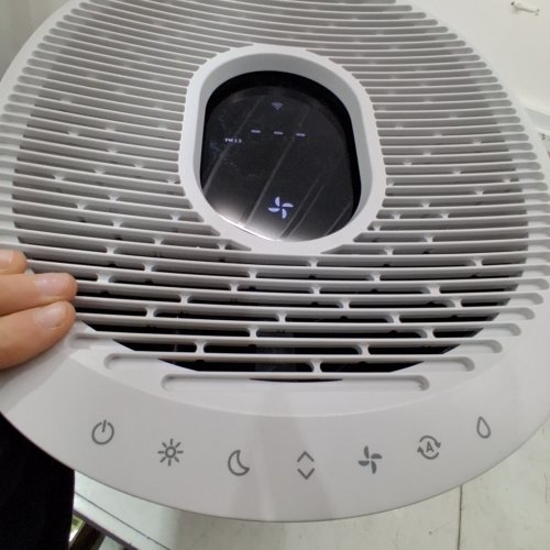 BLUEAIR 2-IN-1 PURIFY + HUMIDIF APP CONTROLLED AIR PURIFIER AND HUMIDIFIER WITH HEPASILENT AND 360° INVISIBLEMIST - 360SQFT - 1726SQFT - WHITE (MODEL: DH3I) image 2