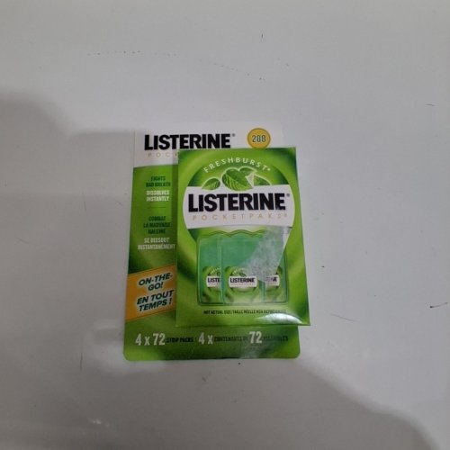 4 (72PK) LISTERINE POCKETPAKS FRESH BURST FRESH BREATH STRIPS - (288 TOTAL) image 3