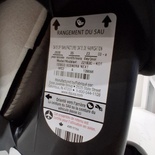 COSCO SCENERA NEXT CONVERTIBLE CAR SEAT - BLACKOUT (MODEL: 22183C-KOT) image 2