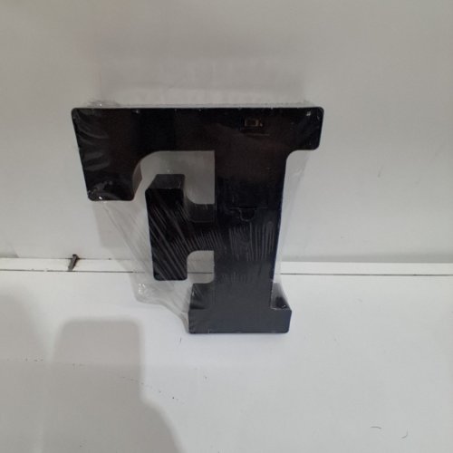 LED LIGHT UP DECORATIVE LETTER "F" - 9" - BLACK image 3