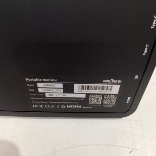 INNOVIEW PORTABLE MONITOR - 18.5" | 120HZ | SRGB - BLACK (MODEL: INVPM502) image 9