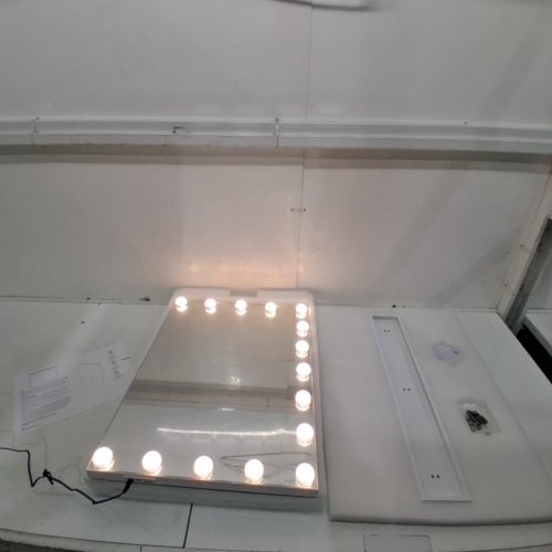 HOLLYWOOD VANITY MIRROR WITH LIGHTS - 100-240 V - WHITE (MODEL: CA-BDM8005-WH-5845-C) image 4