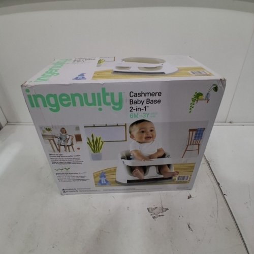 INGENUITY BABY BASE 2-IN-1 SEAT BOOSTER FEEDING SEAT - CASHMERE/WHITE image 4