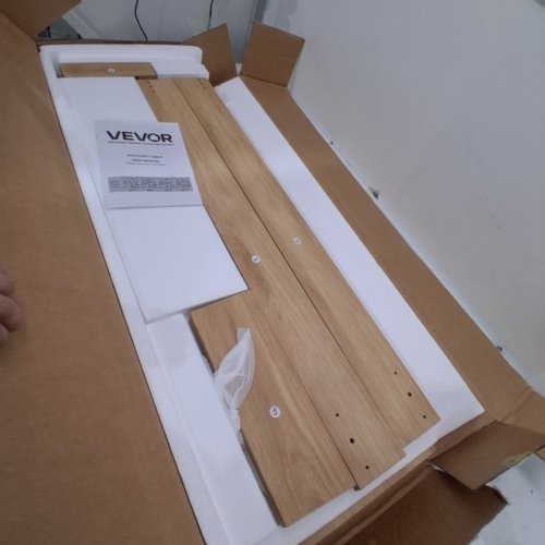 WOODEN RECTANGLE ENTRANCE CONSOLE TABLE - 36" - LIGHT WOOD (MODEL: ZH618) image 3