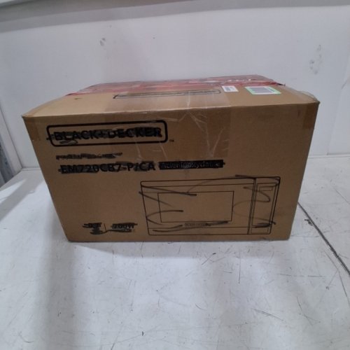 BLACK + DECKER DIGITAL PUSH BUTTON DOOR MICROWAVE OVEN - 700W - BLACK/STAINLESS STEEL (MODEL: EM720CB7-P) image 5