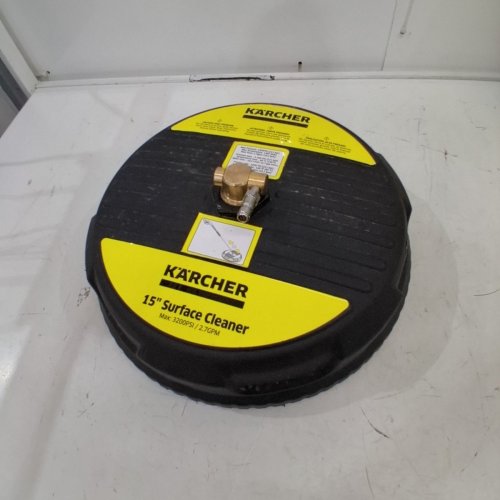KARCHER 15" HARD SURFACE CLEANER FOR GAS POWER PRESSURE WASHERS - MAX 3200 PSI RATING - BLACK/YELLOW image 2