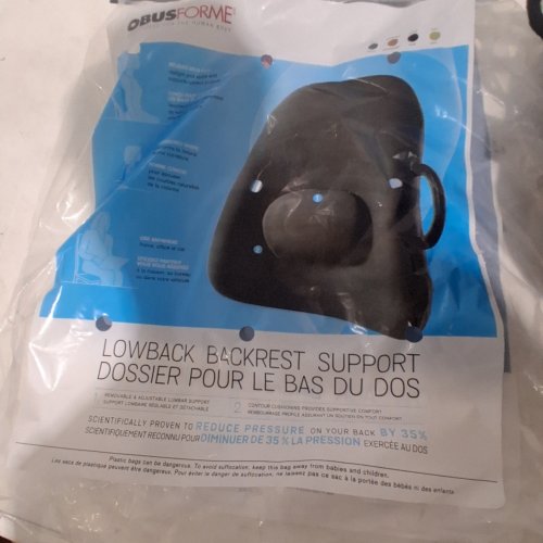 OBUSFORME LOWBACK BACKREST SUPPORT (BLACK) image 2