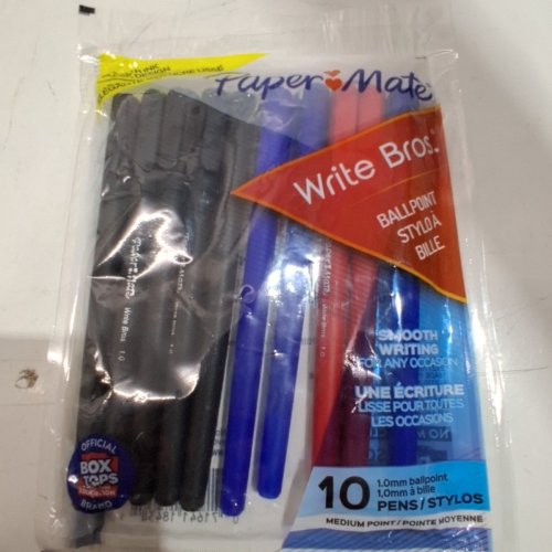 10PK PAPER MATE BALLPOINT PENS - 1.0 MM - ASSORTED COLORS image 2