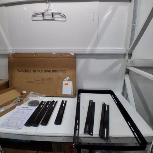 YARSSIHHA MINI SPLIT GROUND STAND FOR 9000-36000BTU DUCTLESS AIR CONDITIONERS & HEAT PUMPS - 33.46" X 8.9" X 15.75"/1400LBS MAX - BLACK (MODEL: YS101-AS480B) image 2