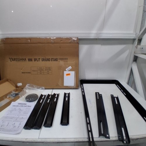 YARSSIHHA MINI SPLIT GROUND STAND FOR 9000-36000BTU DUCTLESS AIR CONDITIONERS & HEAT PUMPS - 33.46" X 8.9" X 15.75"/1400LBS MAX - BLACK (MODEL: YS101-AS480B) image 3