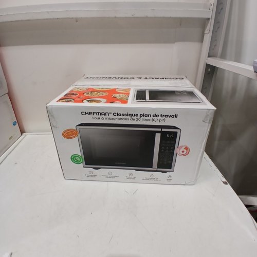 CHEFMAN 10 POWER LEVELS ECO MODE CHILD SAFETY LOCK COUNTERTOP MICROWAVE - 0.7 CU.FT - STAINLESS STEEL (MODEL: RJ55-SS-7-CK-CA) image 9