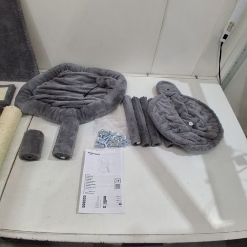 AMAZON BASICS MULTI LEVEL INDOOR CAT TREE/CLIMBING TOWER - 31" X 30" X 16" - GREY - (MODEL: YS-2024188) image 3