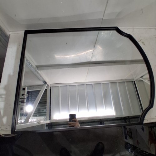 LIVABLISS CORBIN CORB FRAMED MIRROR - 36" X 29" - BLACK image 4