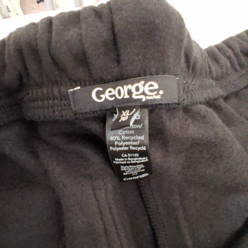 WOMEN'S GEORGE FOLD WAIST TIE UP PANTS - EXTRA LARGE - BLACK image 3