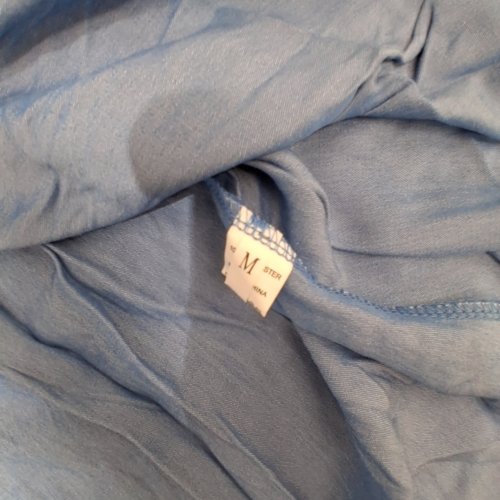 WOMEN'S LONG SLEEVE BLOUSE - MEDIUM - BLUE image 2