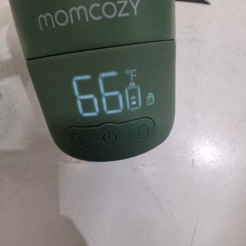 MOMCOZY PORTABLE BEVERAGE WARMER WITH DUAL HEATING MODES FOR BREAST MILK & WATER - 17OZ CAPACITY - PALE GREEN (MODEL: MW05) image 2