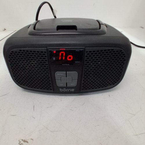 BORNE 4-IN-1 BLUETOOTH CD BOOMBOX WITH AM/FM RADIO - BLACK (MODEL: PRCD685B) image 2