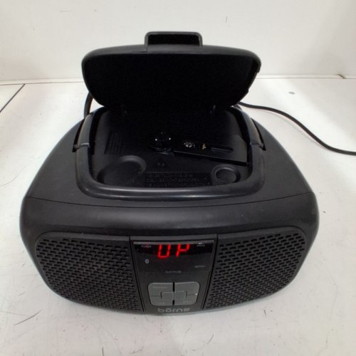 BORNE 4-IN-1 BLUETOOTH CD BOOMBOX WITH AM/FM RADIO - BLACK (MODEL: PRCD685B) image 3