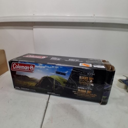 COLEMAN 6 PERSON FAST PITCH DOME TENT WITH DARKROOM TECHNOLOGY - 10FT X 9FT X 5.8FT - GREY/GREEN/BLACK (MODEL: ‎2000032327) image 5
