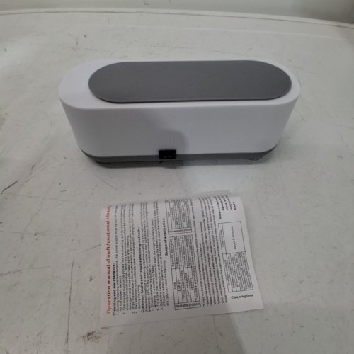 EASYULT PORTABLE ULTRASONIC JEWELRY CLEANER - WHITE/GREY image 2