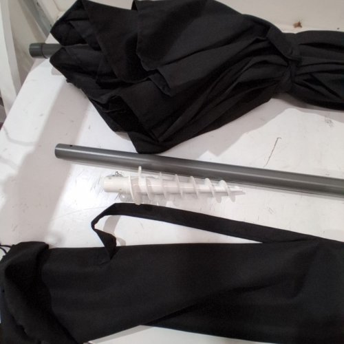 CORLIVING STRAIGHT POLE PATIO UMBRELLA - BLACK (PPU-600-U) image 4