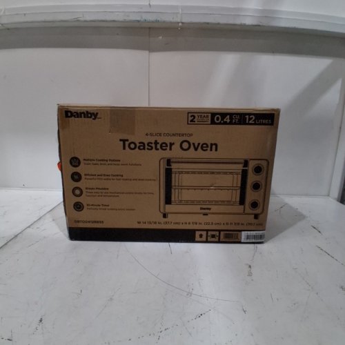DANBY 4-SLICE COUNTERTOP TOASTER OVEN - 0.4 CUFT - STAINLESS STEEL (MODEL: DBTO0412BBSS) image 8