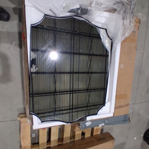 ANDY STAR MODERN WALL MIRROR - 36" X 28"- BLACK (MODEL: T04-S10-FR2436B) image 3