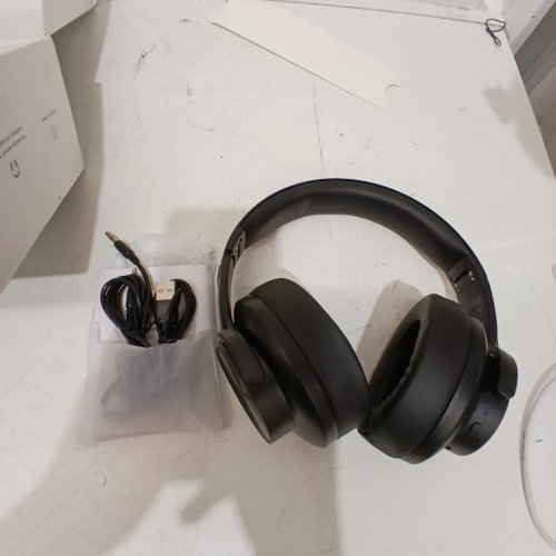 PICUN WIRELESS BLUETOOTH ACTIVE NOISE CANCELING FOLDABLE OVER THE EAR HEADPHONES - BLACK (MODEL: B8) image 3