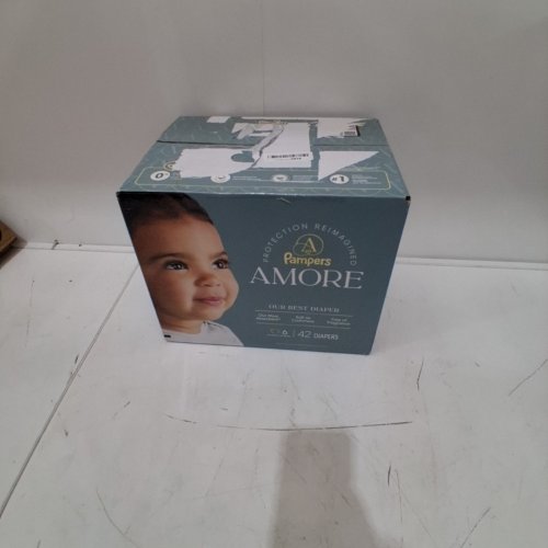 42PK PAMPERS AMORE DISPOSABLE BABY DIAPERS - SIZE 6 (23-44LB) image 3