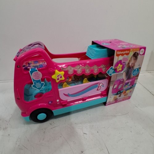 FISHER PRICE LITTLE PEOPLE BARBIE DREAM CAMPER/RV PLAYSET FOR CHILDREN - PINK (MODEL: HYP42-9564) image 2