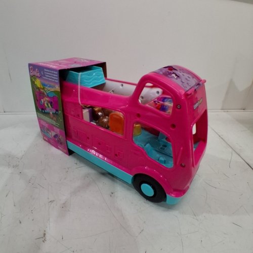 FISHER PRICE LITTLE PEOPLE BARBIE DREAM CAMPER/RV PLAYSET FOR CHILDREN - PINK (MODEL: HYP42-9564) image 4