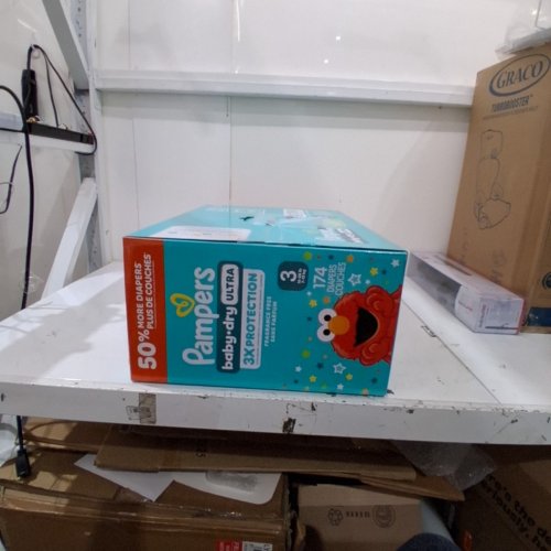 174PK PAMPERS BABY DRY ULTRA DIAPERS - SIZE 3 (16-28LBS) - ELMO image 2