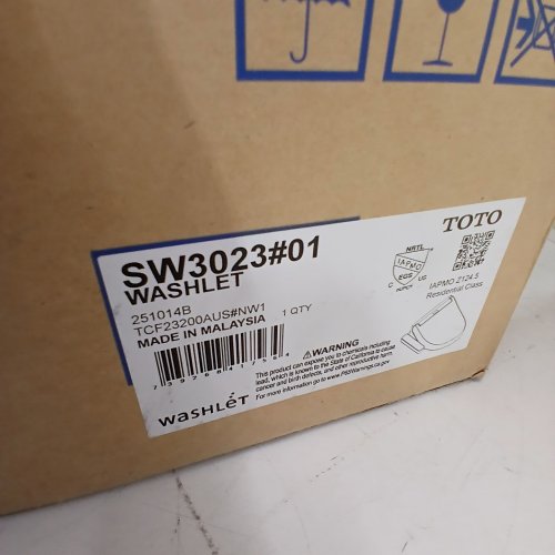TOTO WASHLET ELECTRIC BIDET TOILET SEAT WITH HEAT FUNCTIONS - ROUND - WHITE (MODEL: SW3023#01) image 2
