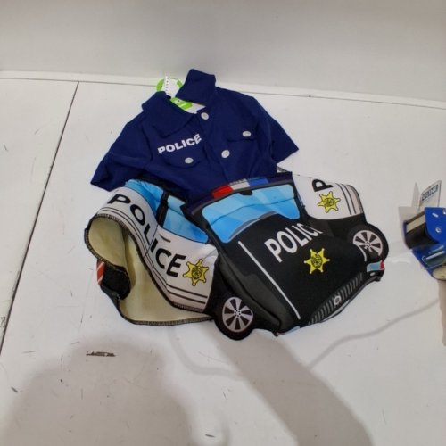POLICE CAR RIDE-ALONG COSTUME SET - 3T-4T - BLUE / BLACK (STYLE:WM28064683-525) image 2
