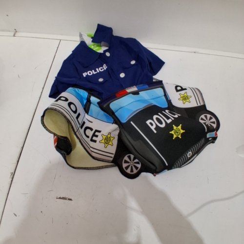 POLICE CAR RIDE-ALONG COSTUME SET - 3T-4T - BLUE / BLACK (STYLE:WM28064683-525) image 3