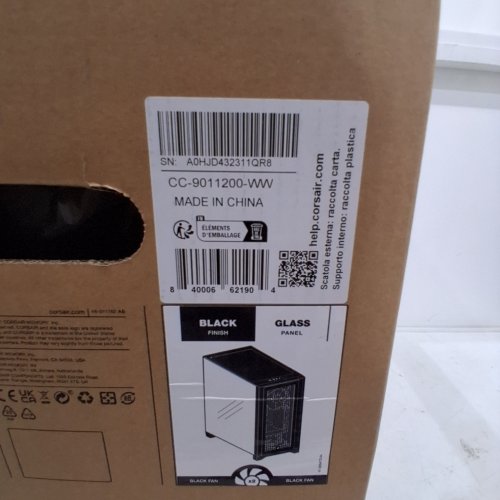 CORSAIR 4000D AIRFLOW TEMPERED GLASS MID-TOWER PC CASE *CASE ONLY* - BLACK (MODEL: CC-9011200-WW) image 2
