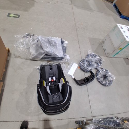 EVENFLO VICTORY PLUS JOGGING STROLLER TRAVEL SYSTEM WITH LITEMAX INFANT CAR SEAT - 50LB MAX - GREY (MODEL: TS800212402C) image 3