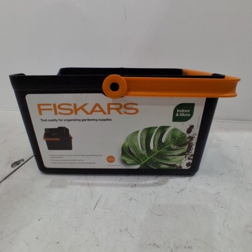 FISKARS GARDENING TOOL CADDY 12.26" X 13.86" - BLACK AND ORANGE image 4
