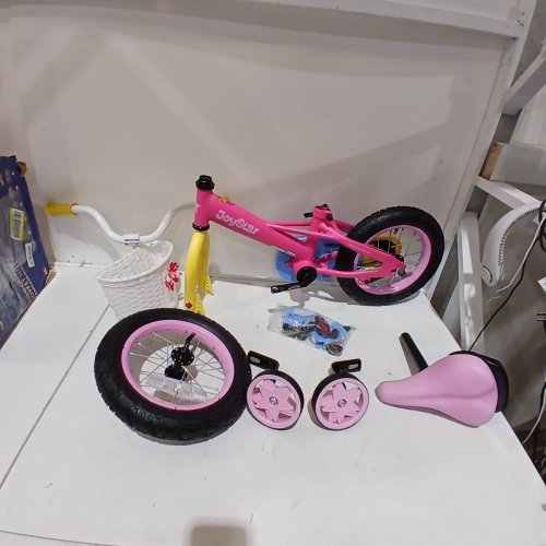 JOYSTAR CHILDREN'S BICYCLE - 12" TIRES - PINK/YELLOW (MODEL: BIKE005PK-12) image 2